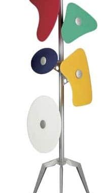 Lampadaire en métal laqué