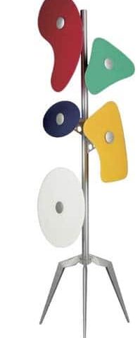 Lampadaire en métal laqué