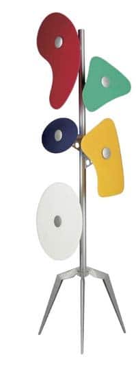 Lampadaire en métal laqué