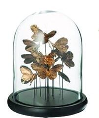 Globe en verre et métal