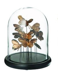 Globe en verre et métal