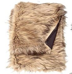 Plaid en fausse fourrure