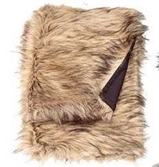 Plaid en fausse fourrure