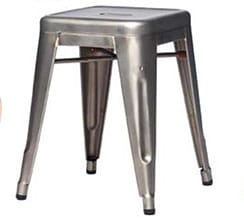 Tabouret en tôle d'acier