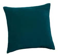 coussin en velour bleu