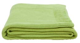 Couverture verte en coton