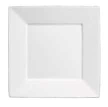 assiette carrée blanche