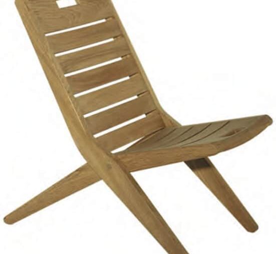 Chaise pliante en teck
