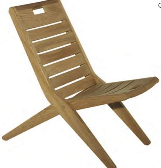 Chaise pliante en teck