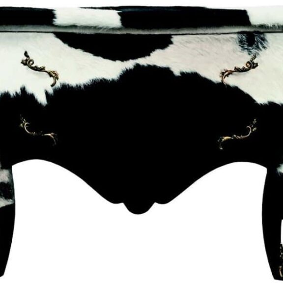 commode peau de vache