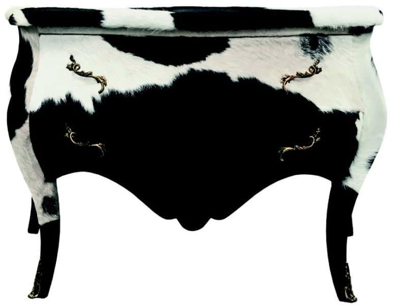commode peau de vache