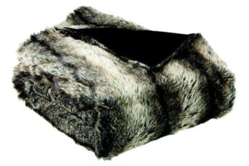 plaid en fausse fourrure