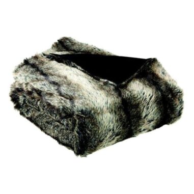 plaid en fausse fourrure