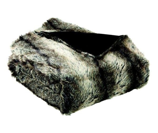 plaid en fausse fourrure