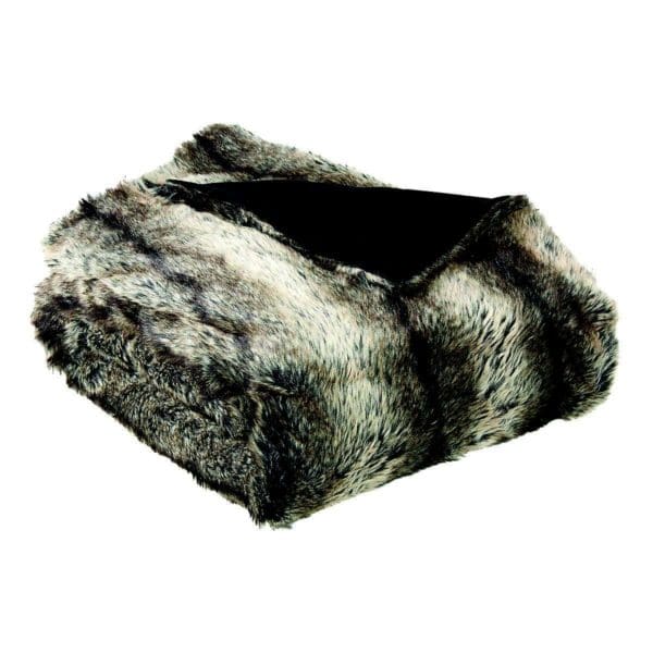 plaid en fausse fourrure