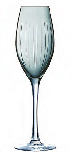 flûte en verre teinté