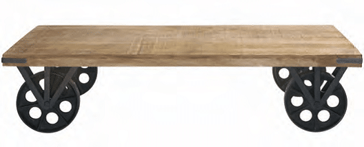 table basse « Gare du Nord »