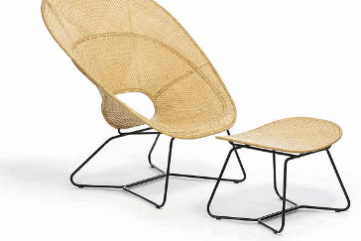 Fauteuil et footstool - FeelGood Design