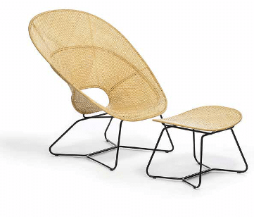 Fauteuil et footstool - FeelGood Design