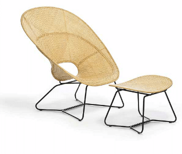 Fauteuil et footstool - FeelGood Design