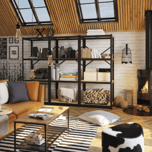 Aménagement des combles - Etagère Bror IKEA