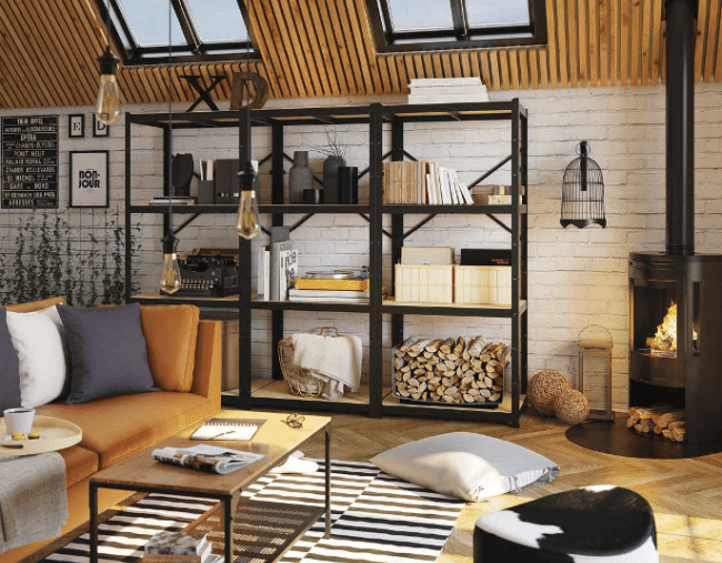 Aménagement des combles - Etagère Bror IKEA