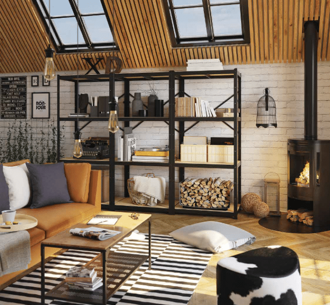 Aménagement des combles - Etagère Bror IKEA