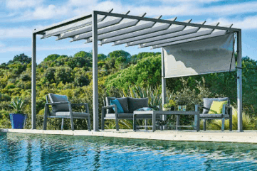 Autour de la piscine