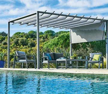 Autour de la piscine