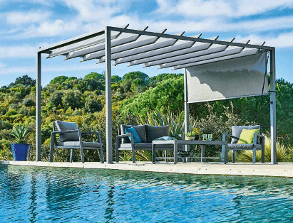 Autour de la piscine