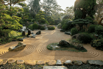 Jardin d'inspiration japonaise - Mer de sable