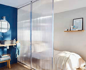 Cloison transparente. Castorama