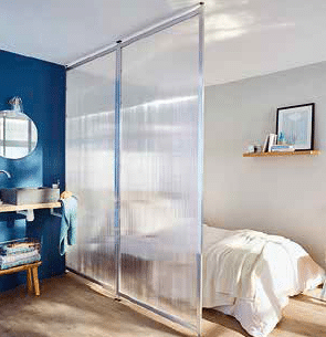 Cloison transparente. Castorama