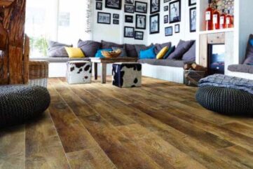 Sol en vinyle effet bois