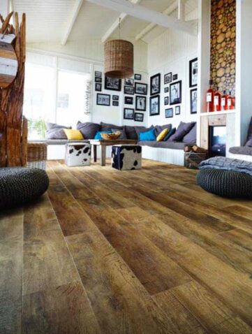 Sol en vinyle effet bois