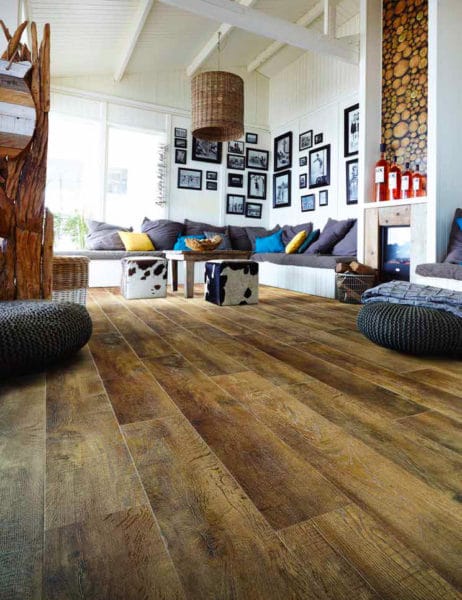 Sol en vinyle effet bois