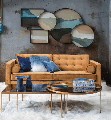 Sofa ?101 gold vevet - Ethnicraft