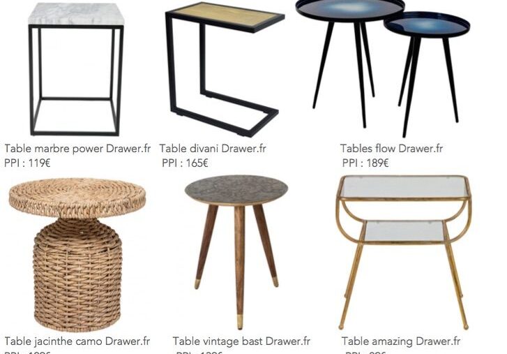 Tables d'appoint