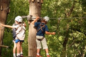 Acrobranche au Parc Chloro'Fil, activité enfants pour les vacances