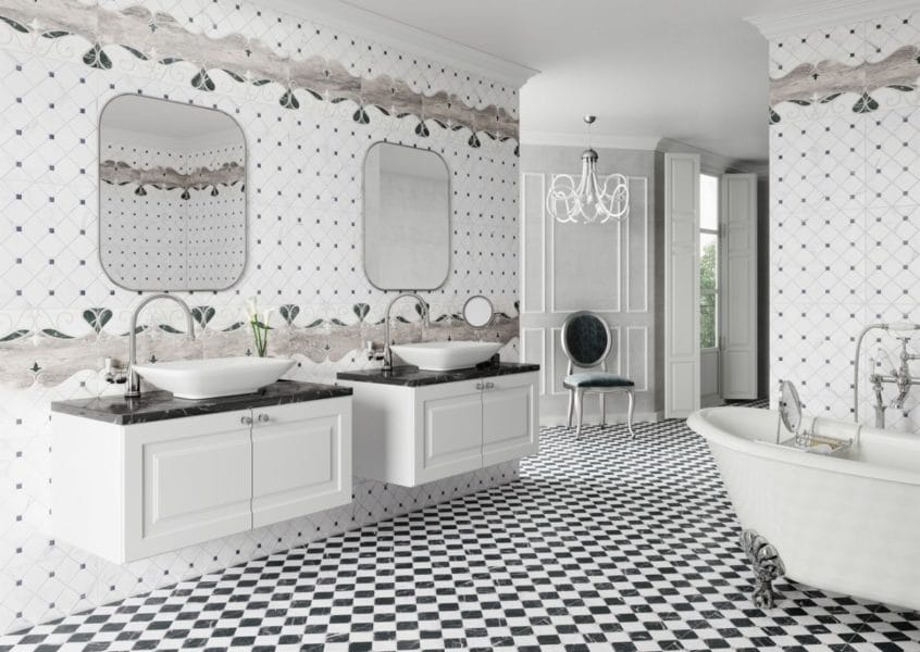 Salle de bain en céramique