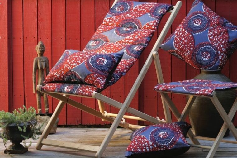 Jardin Privé collection Afrique transats et coussins