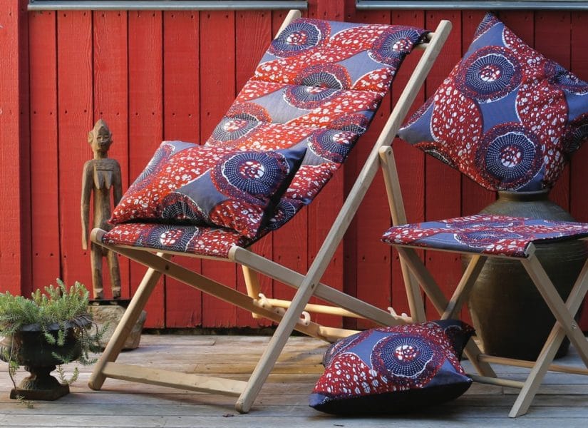 Jardin Privé collection Afrique transats et coussins