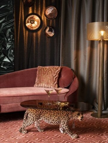 Table basse dope as hell leopard