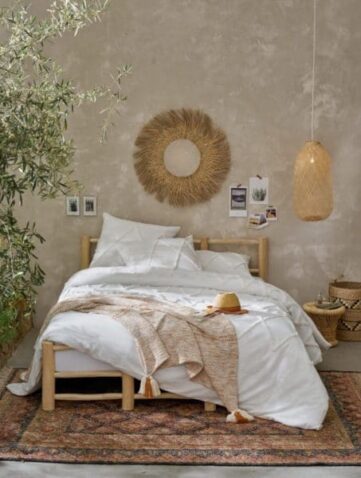 chambre décoration bohème