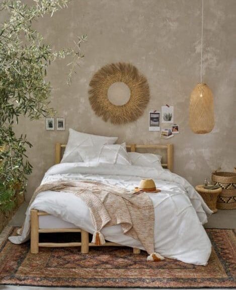 chambre décoration bohème