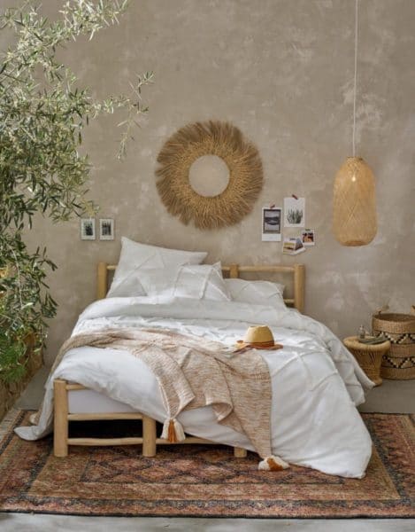 chambre décoration bohème