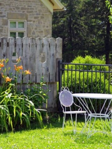 décoration du jardin