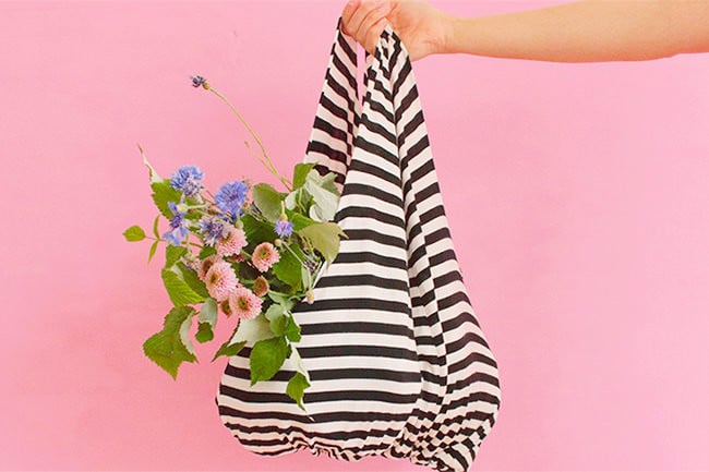 tee-shirt en sac upcycling