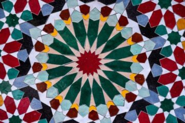 Aït Manos détail zelliges couleurs