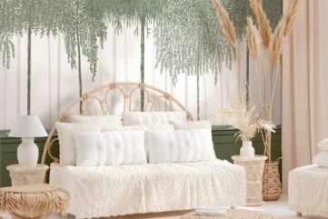 salon bohème pampa fleurs séchées